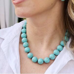 Stella & Dot Turquoise Gumball Necklace